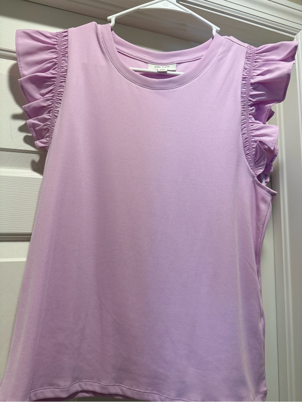Ruffle Sleeve Tank Top - Lavender